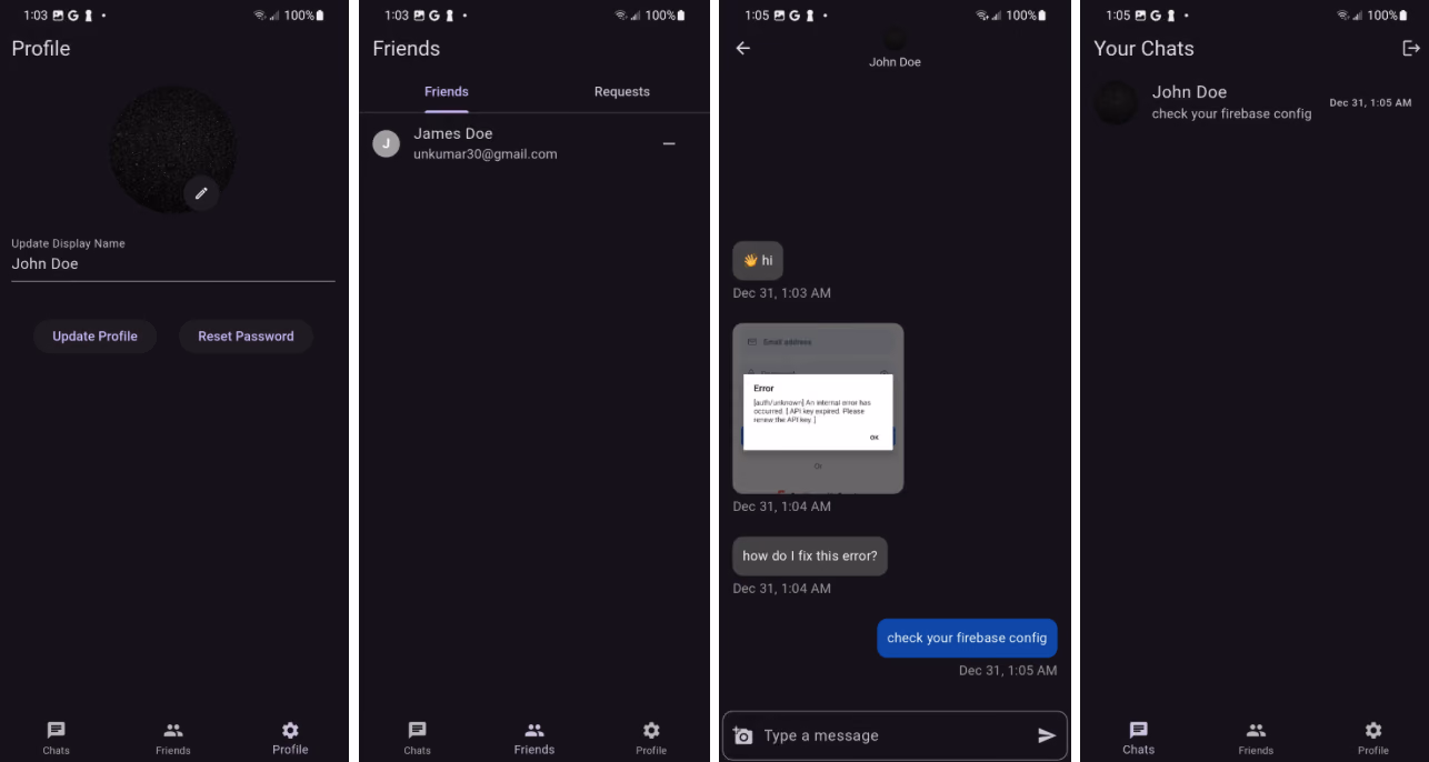 Chat App project preview