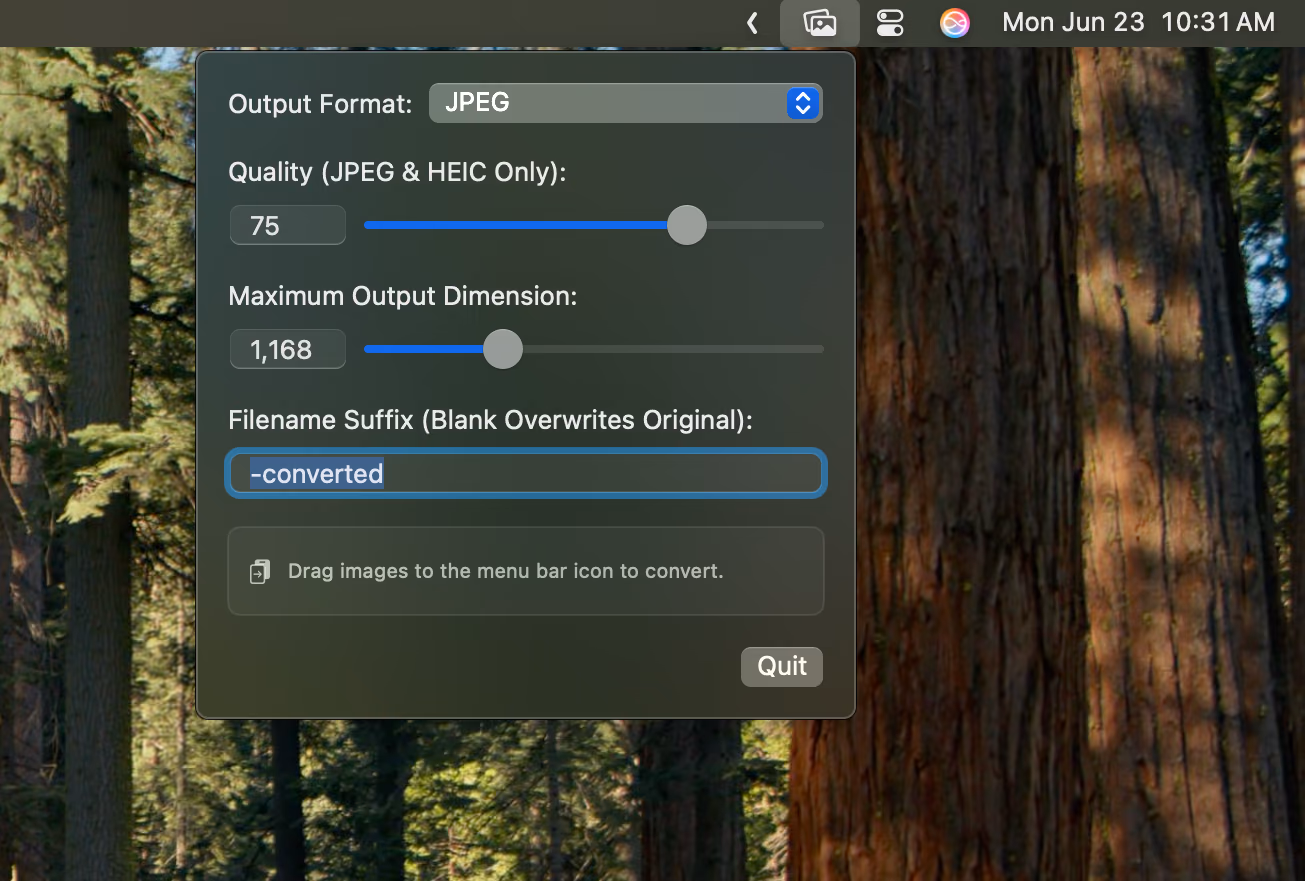 Imagebar - Menubar Image Converter project preview
